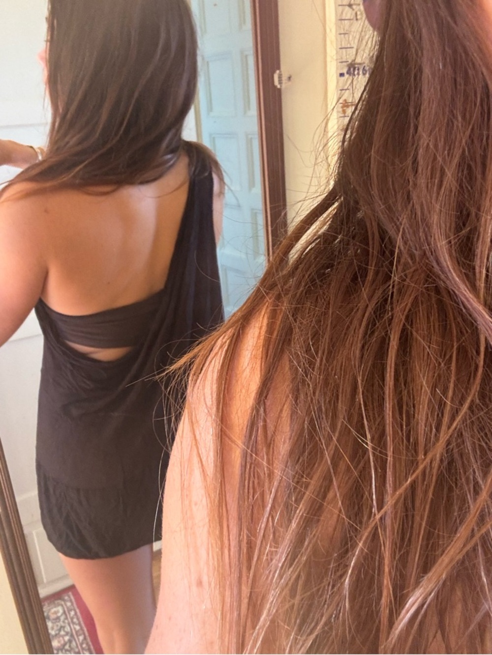 Free People Black One-Shoulder Lace Tank